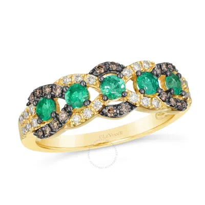 Le Vian Costa Smeralda Emeralds Ring Set In 14k Honey Gold In Green