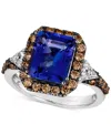 Le Vian Couture Blueberry Tanzanite (3 Ct. T.w.), Chocolate Diamonds (5/8 Ct. T.w.) & Nude Diamonds (1/10 Ct In No Color