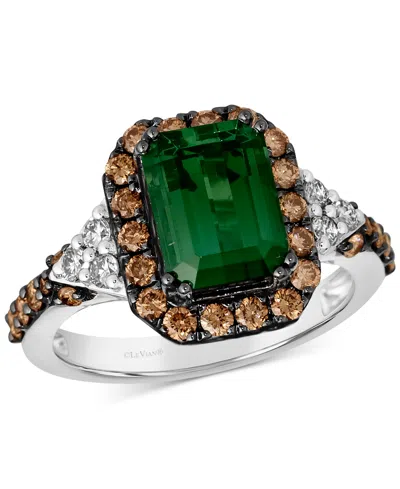 LE VIAN COUTURE HUNTERS GREEN TOURMALINE (2-1/4 CT. T.W.), CHOCOLATE DIAMONDS (5/8 CT. T.W.) & NUDE DIAMONDS