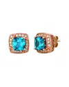Le Vian ® Deep Sea Blue Topaz™ 14k Rose Gold 3.26 Ct. Tw. Diamond & London Blue Topaz Stud Earrings