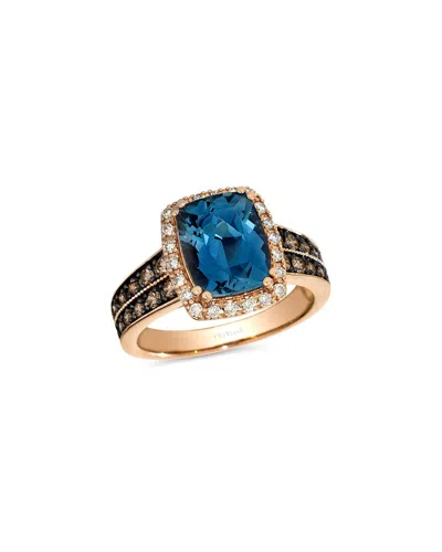 Le Vian ® Deep Sea Blue Topaz™ 14k Rose Gold 3.53 Ct. Tw. Diamond & London Blue Topaz Ring