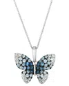 Le Vian ® Denim Ombré® 14k 1.19 Ct. Tw. Sapphire Ombre Pendant In Metallic