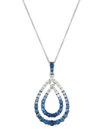 Le Vian ® Denim Ombré® 14k 1.63 Ct. Tw. Sapphire Ombre Pendant In Blue