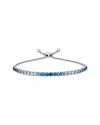 Le Vian ® Denim Ombré® 14k 4.00 Ct. Tw. Sapphire Ombre Bolo Bracelet In Metallic