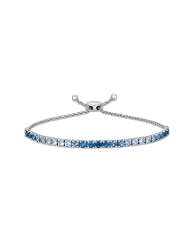 Le Vian ® Denim Ombré® 14k 4.00 Ct. Tw. Sapphire Ombre Bolo Bracelet In Metallic