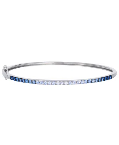 Le Vian Denim Ombre Sapphire (1 Ct. T.w.) & Vanilla Sapphire Bangle In 14k Vanilla Gold