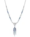 Le Vian Denim Ombre Sapphire (7-1/20 Ct. T.w.) & White Sapphire (2-3/4 Ct. T.w.) Chandelier 19" Lariat Neckl