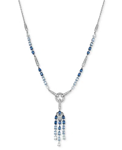 Le Vian Denim Ombre Sapphire (7-1/20 Ct. T.w.) & White Sapphire (2-3/4 Ct. T.w.) Chandelier 19" Lariat Neckl