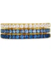 Le Vian Denim Ombre Sapphire (9/10 Ct. T.w.) Ring In 14k White Gold, Rose Gold Or Yellow Gold In Yellow Gold