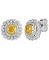 Le Vian Diamond (1.110 Ct. T.w.) Earrings In Two-tone 14k Gold In Metallic