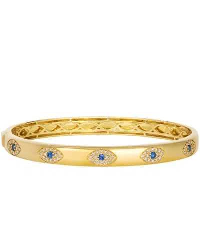 Le Vian Diamond (1/2 Ct. T.w.) And Blueberry Sapphire (1/4 Ct. T.w.) Bangle Bracelet In 14k Honey Gold In Yellow Gold