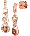Le Vian 14k Strawberry Gold 0.66 Ct. Tw. Diamond Earrings In Rose Gold