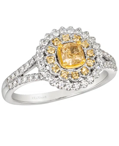 Le Vian Diamond Ring (3/4 Ct. T.w.) In 14k Two-tone Vanilla And Honey Gold