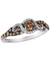 Le Vian Diamond Three-stone Ring In 14k Rose Gold (1/2 Ct. T.w.) (also Available In Yellow Gold Or White Gol In White Gold