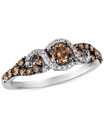 Le Vian Diamond Three-stone Ring In 14k Rose Gold (1/2 Ct. T.w.) (also Available In Yellow Gold Or White Gol In White Gold