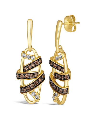 Le Vian Embraced 14k 0.17 Ct. Tw. Diamond Earrings In Yellow Gold
