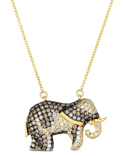 Le Vian Euphoria Chocolate 14k 0.01 Ct. Tw. Diamond Necklace In Gold