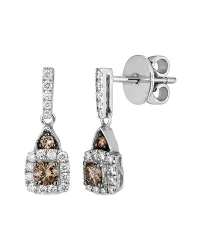 Le Vian ® Euphoria Chocolate 14k 0.04 Ct. Tw. Diamond Earrings In Metallic