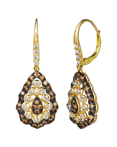 Le Vian ® Euphoria Chocolate 14k 0.04 Ct. Tw. Diamond Earrings In Gold