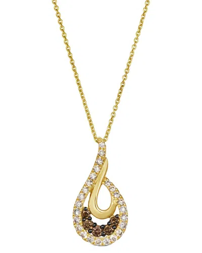 Le Vian Euphoria Chocolate 14k 0.04 Ct. Tw. Diamond Pendant In Gold