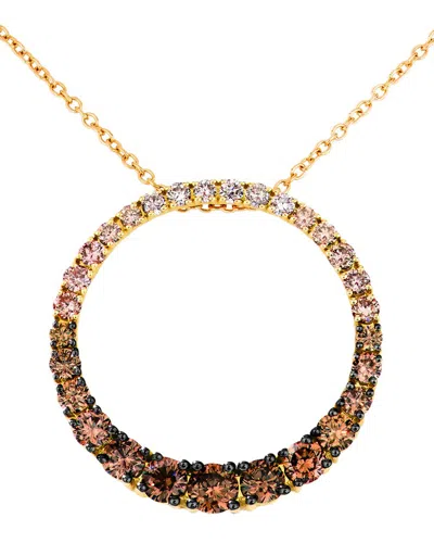 Le Vian Euphoria Chocolate 14k 0.08 Ct. Tw. Diamond Pendant In Gold