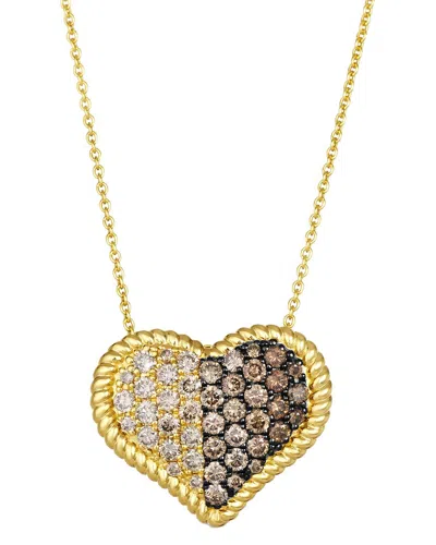 Le Vian Euphoria Chocolate 14k 0.13 Ct. Tw. Diamond Pendant In Gold