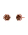 Le Vian Chocolate Cluster 14k Rose Gold 1.43 Ct. Tw. Diamond Earrings