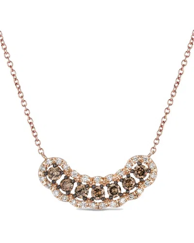 Le Vian Euphoria Chocolate 14k 0.60 Ct. Tw. Diamond Adjustable Necklace In Gold