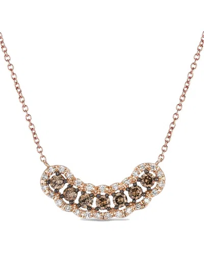 Le Vian ® Euphoria Chocolate 14k 0.60 Ct. Tw. Diamond Adjustable Necklace In Pink