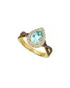 Le Vian ® Euphoria Chocolate 14k 1.08 Ct. Tw. Diamond & Aquamarine Ring