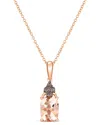 Le Vian ® Euphoria Chocolate 14k 1.14 Ct. Tw. Diamond & Morganite Pendant