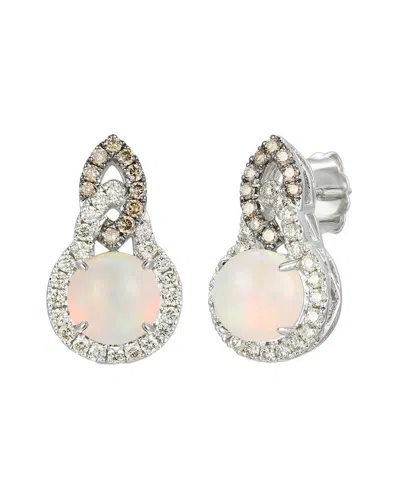 Le Vian Euphoria Chocolate 14k 1.57 Ct. Tw. Diamond & Opal Earrings In Metallic