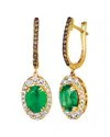 Le Vian ® Euphoria Chocolate 14k 2.17 Ct. Tw. Diamond & Emerald Earrings