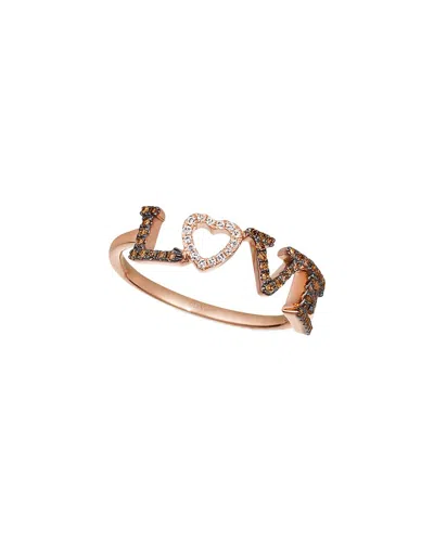 Le Vian Euphoria Chocolate 14k Diamond Ring In Gold