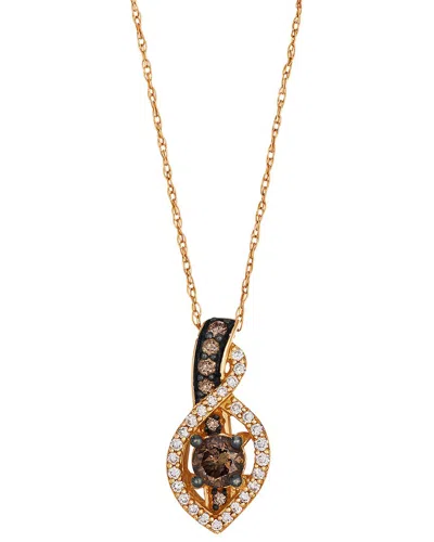Le Vian ® Euphoria Chocolate 14k Rose Gold 0.38 Ct. Tw. Diamond Pendant  Necklace In Multi