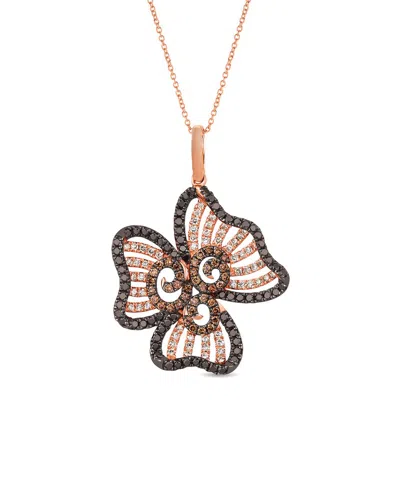 Le Vian ® Exotic Flower 14k Rose Gold 1.77 Ct. Tw. Diamond Flower Pendant