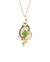 Le Vian ® Exotics 14k Honey Gold 3.96 Ct. Tw. Diamond & Green Amethyst Pendant Necklace