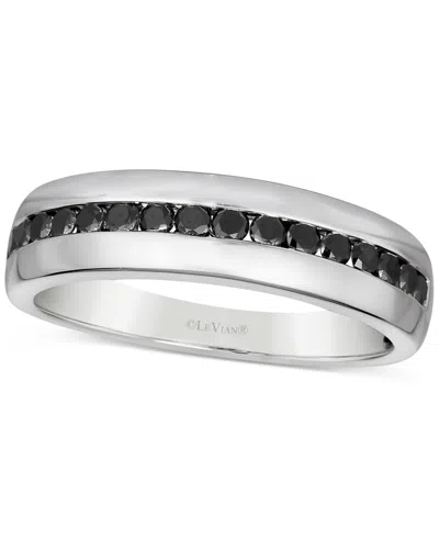 Le Vian Exotics Men's Blackberry Diamond Band (1/2 Ct. T.w.) In 14k Gold In White Gold