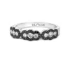 Le Vian Exotics Vanilla Diamond (3/8 Ct. T.w.) & Blackberry Diamond (1/5 Ct. T.w.) Halo Ring In 18k White Go In Black