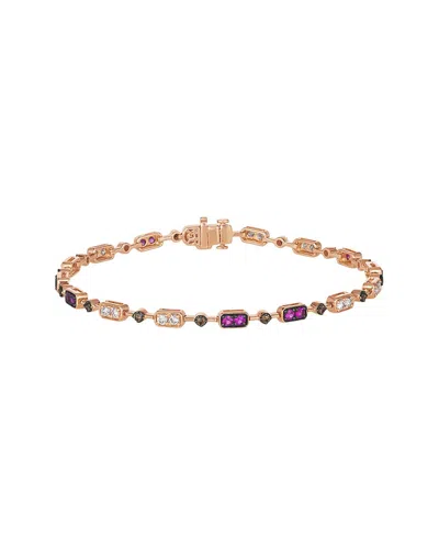 Le Vian ® Femininity 14k Rose Gold 1.35 Ct. Tw. Diamond & Ruby Bracelet