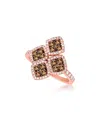 Le Vian ® Geometric 14k Rose Gold 1.14 Ct. Tw. Diamond Half-eternity Ring