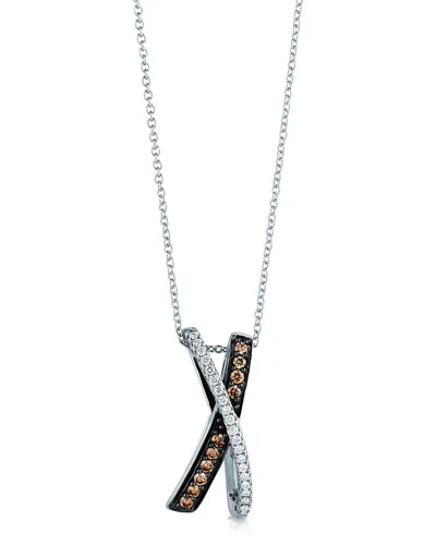 Le Vian Ladies Gladiator Necklaces Set In 14k Vanilla Gold In White