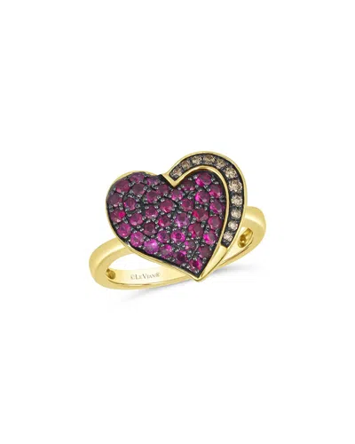 Le Vian ® Godiva 14k 0.85 Ct. Tw. Diamond & Ruby Cocktail Ring In Gold