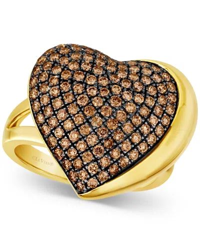 Le Vian Godiva X  Chocolate Diamond Heart Ring (1-1/5 Ct. T.w.) In 14k Gold