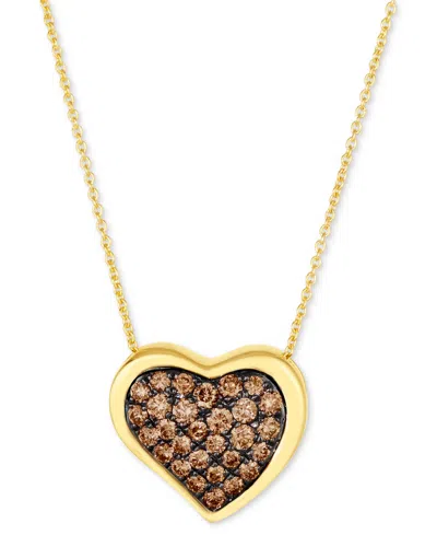 Le Vian Godiva X  Chocolate Ganache Heart Pendant Necklace Featuring Chocolate Diamond (5/8 Ct. T.w.)