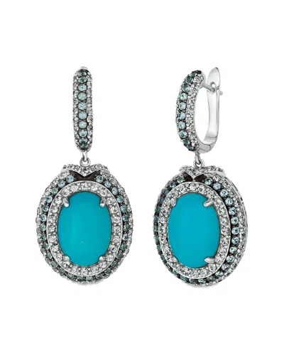 Le Vian Grand Sample Sale 14k Vanilla Gold 7.18 Ct. Tw. Turquoise Earrings