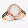 Le Vian Grand Sample Sale Ring Featuring 1â 1/5 Ct. Neopolitan Opal 1/4 Ct. Chocolate Diamonds 1/3 Ct. Nude Diamonds Set In 1 In Transparent