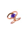 Le Vian ® Grape Amethyst™ 14k Rose Gold 1.43 Ct. Tw. Diamond & Amethyst Ring In Gold