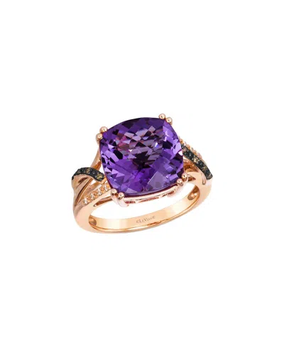 Le Vian ® Grape Amethyst™ 14k Rose Gold 6.31 Ct. Tw. Diamond & Amethyst 8-8.5mm Cocktail Ring