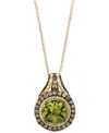 Le Vian Green Apple Peridot (3-1/2 Ct. T.w.), Chocolate Diamonds (1-1/8 Ct. T.w) & Vanilla Diamonds (1/6 Ct. In No Color